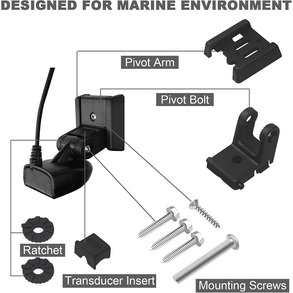 Fits Humminbird 740093-1 Transducer Mount MHX XNT Hdwe 7400931 Transom Mounting