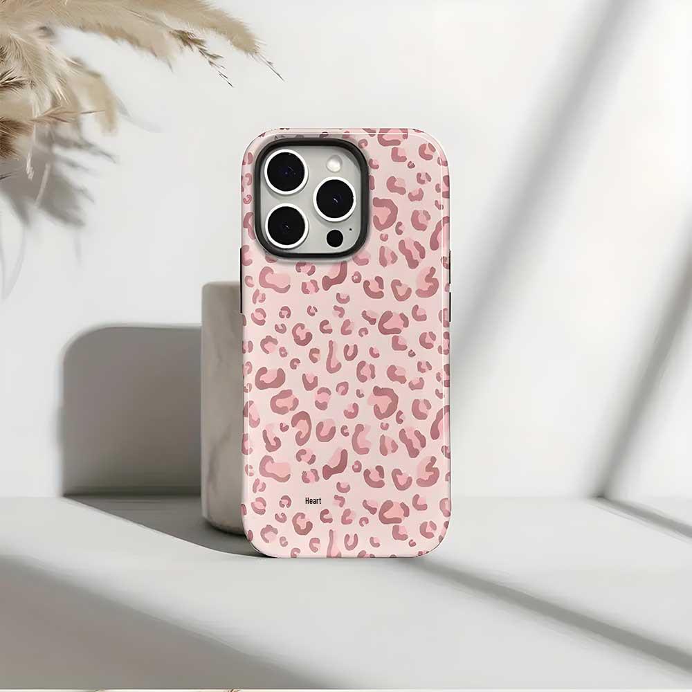 Pink Leopard Print iPhone 17 Pro Max Protective Air Case - New Film Apple Case