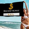 B-BENETEAU Mikrofaserdecke Schnelltrocknende Strandtücher Übergröße Druck Super Saugfähige Poolhandtuchdecke