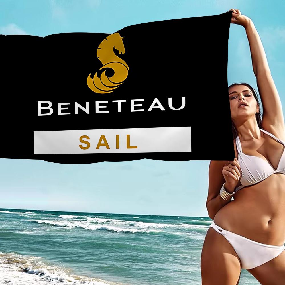 B-BENETEAU Mikrofaserdecke Schnelltrocknende Strandtücher Übergröße Druck Super Saugfähige Poolhandtuchdecke