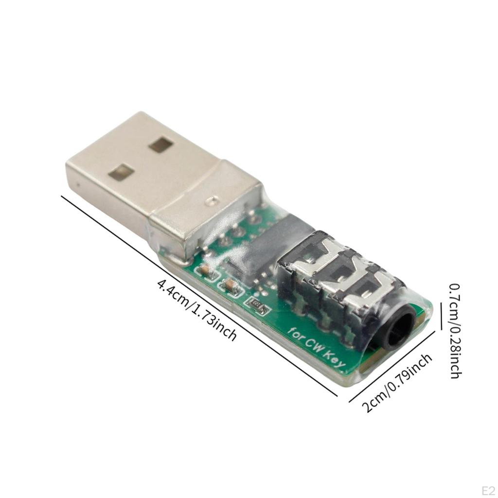 Morsecode CW Trainer Anschluss Handtaste Übung Tragbar Kompakt Mini Anschluss für