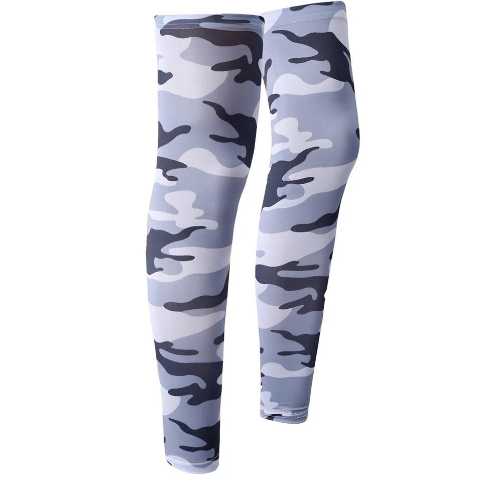 

Loogdeel 1 Pair Summer Running Cycling Legs Sleeve Non-Slip Leg Warmer Cooling Sport Gear Ice Silk Uv Protection Compression