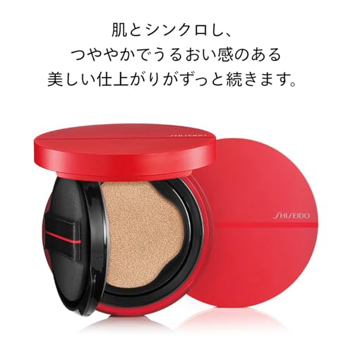 SHISEIDO Makeup Synchro Skin Glow Cushion Compact (Refill) Ochre 20 Golden 3 13g SPF23 PA++ Foundation Liquid Radiance Moisture Transparency Easy