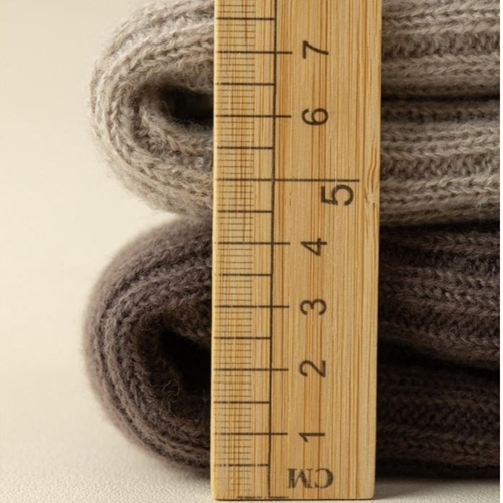 Winter Knit Leg Warmers – Thick Ribbed Design,6COLOR From Korea