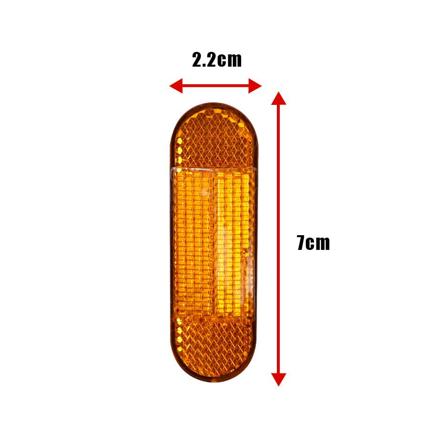 1pcs Safety Front ABS Reflective Tube Night Warning Reflector for Xiaomi 1S Pro Pro2 M365 Electric Scooter Accessories