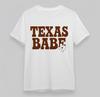Women's Texas Pride Graphic Oversize Tee Lone Star State Design White Cotton Top