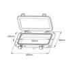 Boat Yacht For Marine Rectangle Portlight Tempered Glass Opening Window Accessory