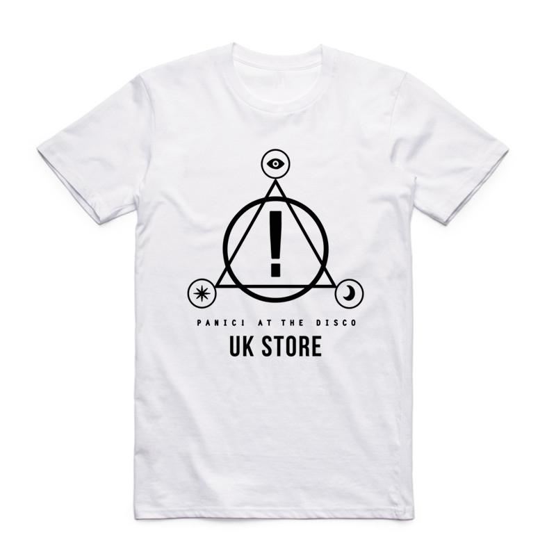 2019 Men Print Music Band Panic At The Disco Fashion T Shirt O-Neck Short Sleeve Summer Casual Hipster Polyester T-shirt HCP984