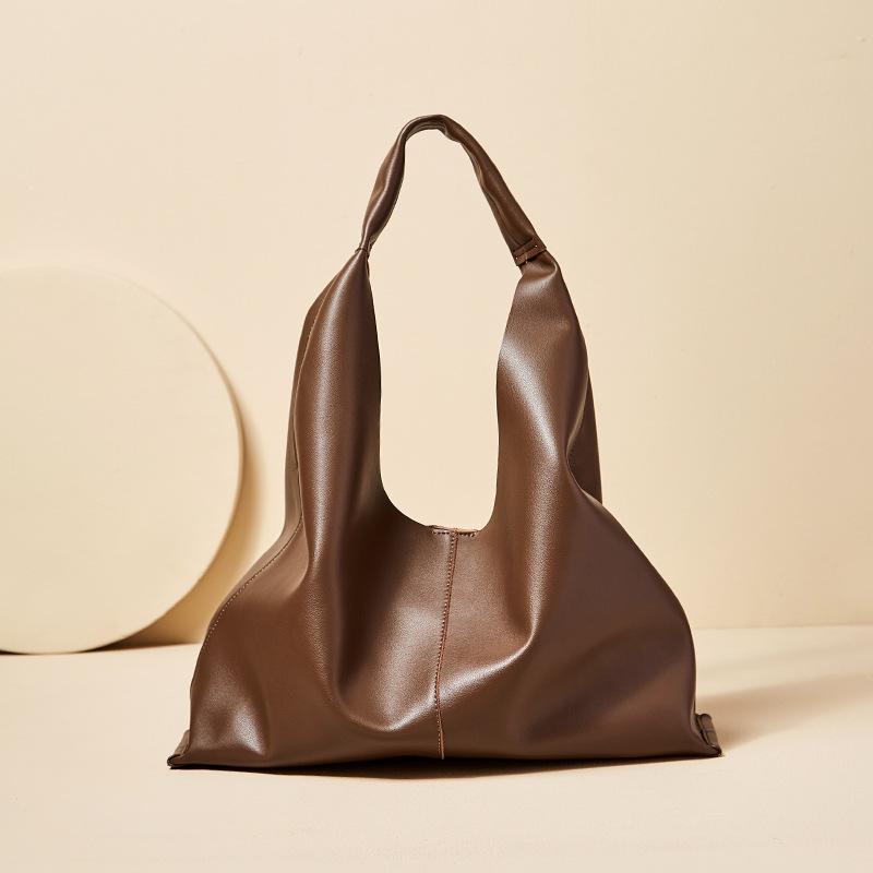 

Madame Qiao Large Bag 2025 New Tote Bag for Women Large Capacity Commuter Shoulder Bag Genuine Leather Women s Bag Soft Leather Wide41CM*Thick10.5CM*High коричневый