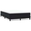 Łóżko Box Spring Bez Materaca Czarne 140X220 Cm Aksamit