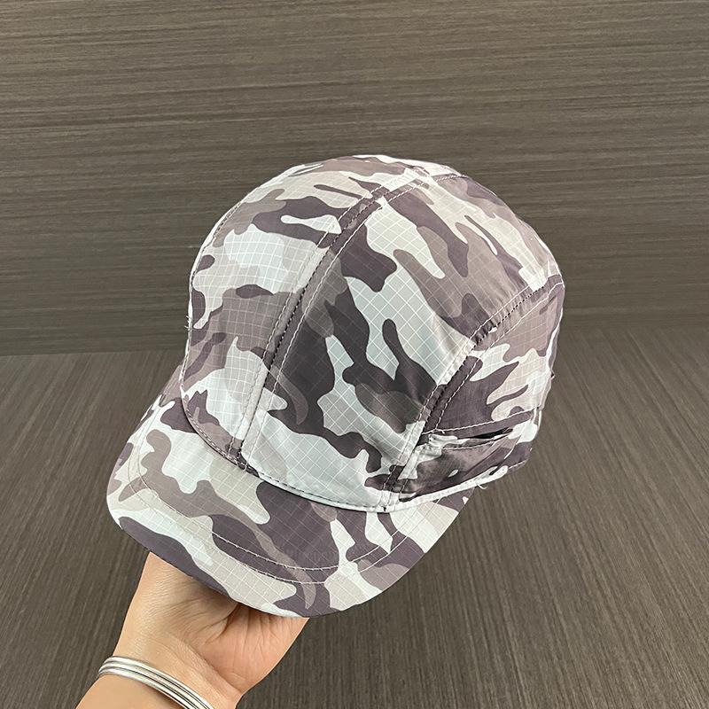 New Retro old cross-stitch camouflage baseball cap for men and women matching face small new casual soft top Sun baseball cap