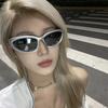 2PCS Wrap Around Sunglasses Future Sense of Technology Sports Sunglasses Riding Hip Hop Punk Y2K Sunglasses Women Men