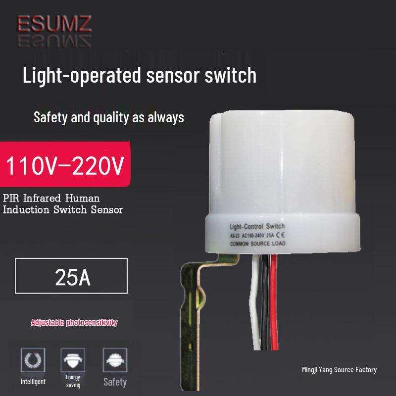 220V Automatic Rainproof Outdoor Street Light with Dual Light-Sensitive Sensors
