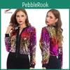 Women Coat Scione 2019 Autumn And Winter Sequins Gradient Color Womens Sweater Jacket