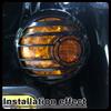 Motorcycle Chrome Turn Signal Light Kits Bezels Indicator Lens Cover for HARLEY FLHK FLTR FLHT FLHTK Turn Signal Housing