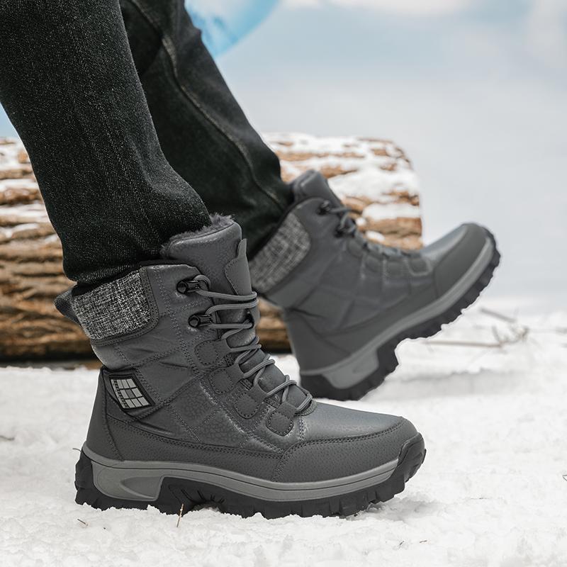 36-46 Unisex Winter Boots Retro Combat Boots Anti Slip Outdoor Boots High-top Non-slip Waterproof Wear-resistant Snow Boots Winter Boots