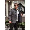 Men's Black Seasonal Lined Belted Double Breasted Trench Coat