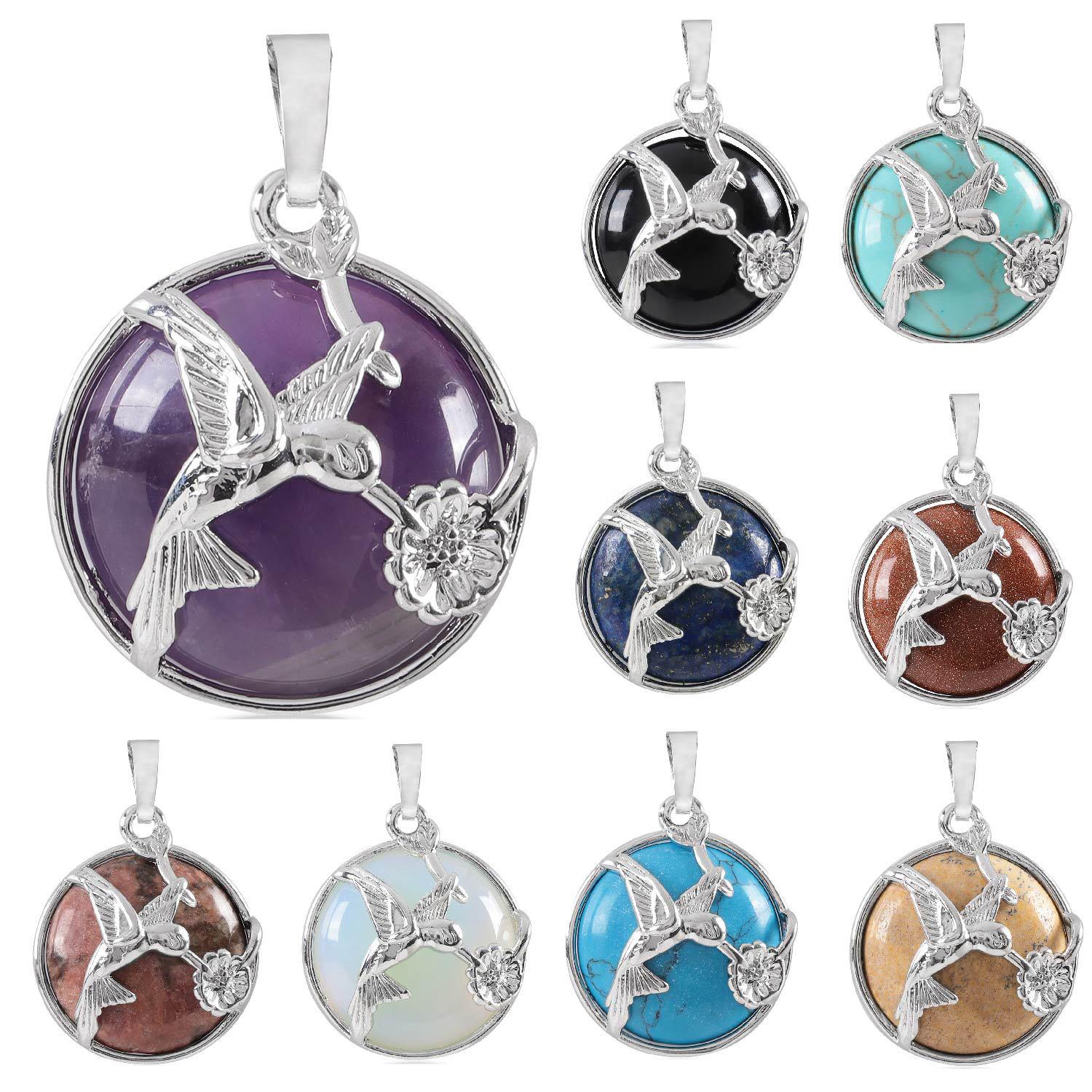 

Шикарное ожерелье с подвеской из натурального камня: Роскошные женские украшения высокого класса Natural Labradorite