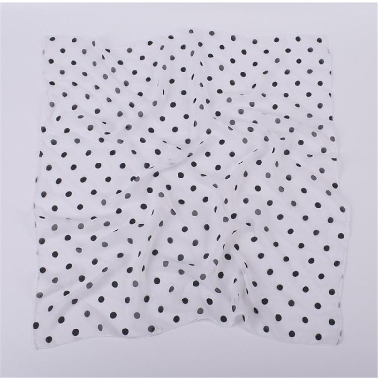Lady Neckerchief Dotted Neck Scarf for Casual and Formal Attire Square Scarf
