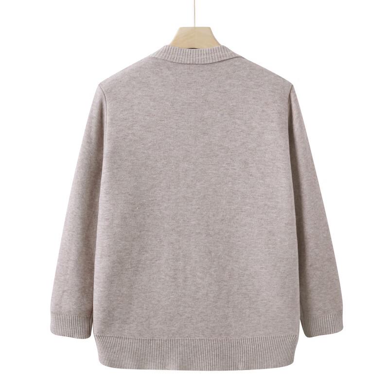 LangSha Elderly Women's Plush Lined Winter Sweater