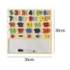 Number Puzzles Board 30x30cm Motor Skills Valentines Day Gifts Preschool Learning