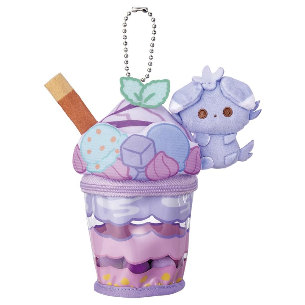 TAKARA TOMY Pokemon PokePiece Meowsper Blueberry Parfait Plush Charm