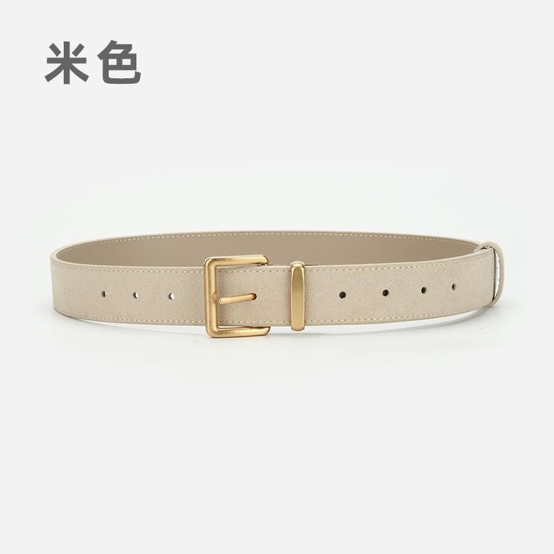 Four Seasons Available New Needle Buckle Belt Women'S Fashion Simple And Versatile Dress Jeans Decorative Leather Matte Belt