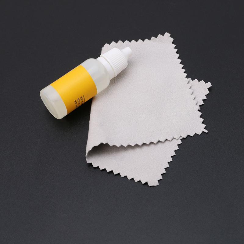 

Набор для чистки ювелирных изделий Ткань для полировки Жидкая паста для полировки серебра против потускнения 1