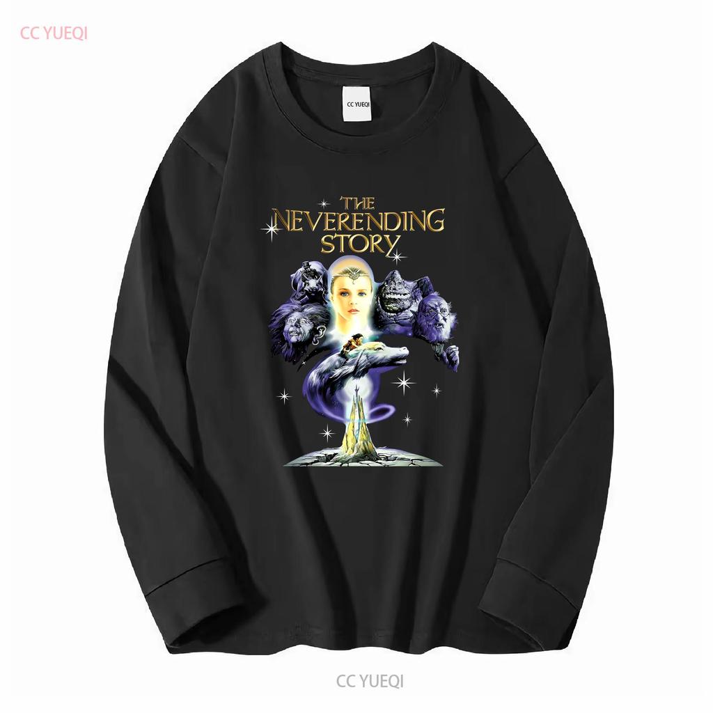 The Neverending Story T Shirt V3 Movie Poster Colors Black All Sizes S To 5xl Long Or Short Sleeves Vintage Washed Versatile