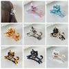 Acetic Acid Rhinestone Hair Clip  Shark Clip Acetate Animal Cat Hair Claw  Female