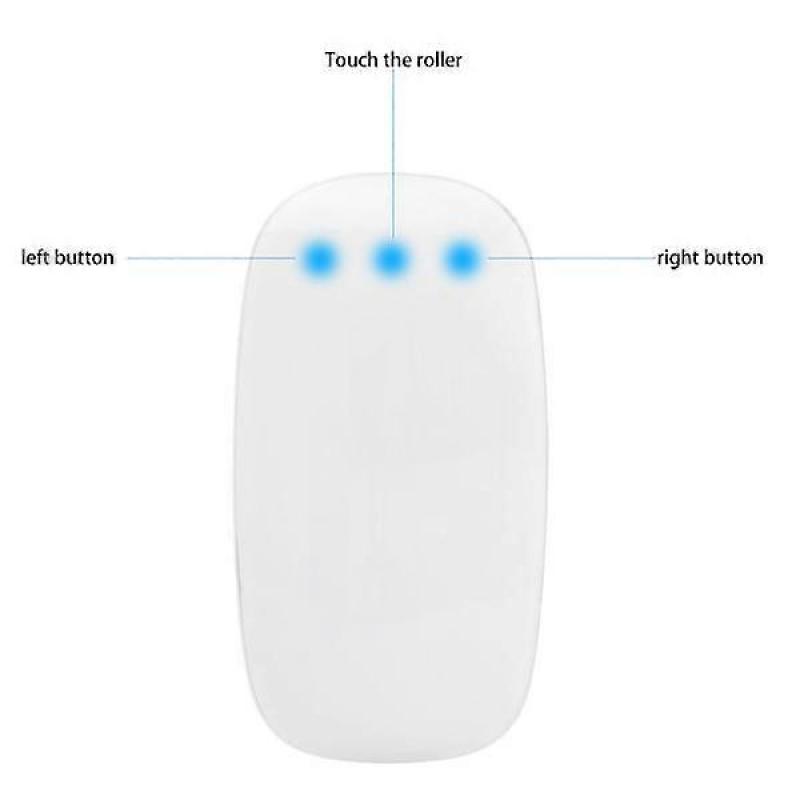 Magic Mouse: Bezdrátový, Bluetooth, Dobíjecí. Multi-Touch Povrch Tenká Magic Mouse Slim Dobíjecí Bezdrátová - Bílá