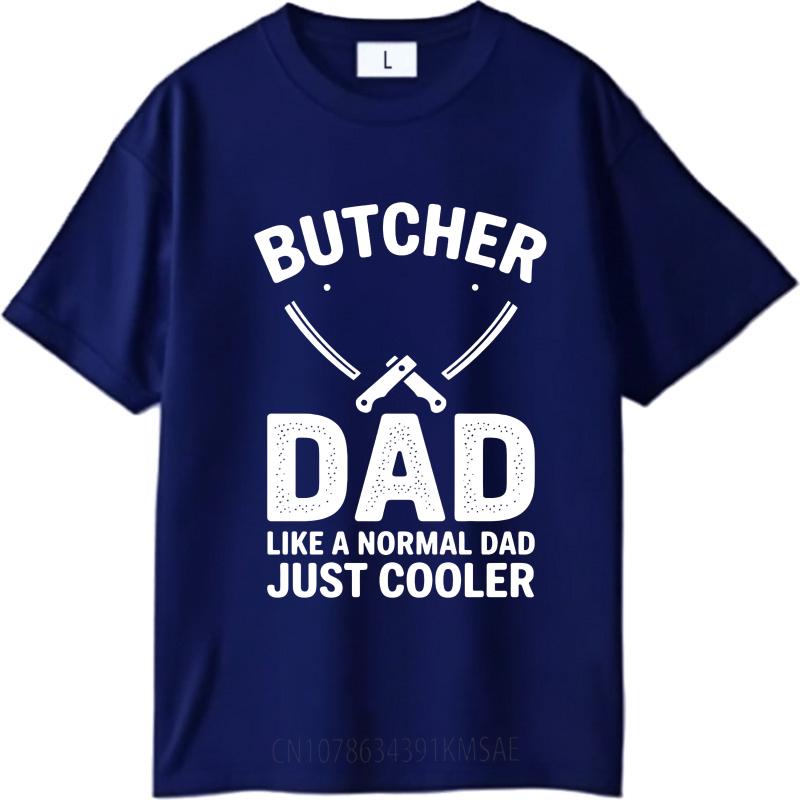 

Oversized Summer For Men tshirt Butcher Dad Like A Normal Dad Just Cooler Short Sleeve Rock ONeck Tops Relaxed Fit Tshirt as the picture5417