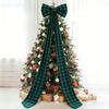 Giant Plaid Bow Decor for Room Wall Backdrop Oversized Large Green Bow Decoration 75x18 Inch Ribbon Tie for Baby Shower Wedding Birthday Party