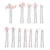 Set von 12 Perlen Haarspangen Styling-Accessoires U-Form Design Sicherer Halt Haarspange für Hochzeit Braut Hochsteckfrisuren Hochsteckfrisuren Formen