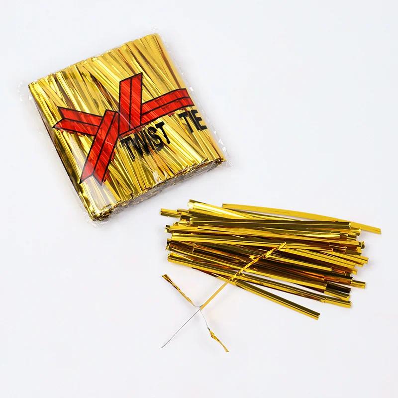 Péct Balení Těsnění Hedvábí Zlato Stuha Vánoční Produkty Řemesla Vázání Páskování