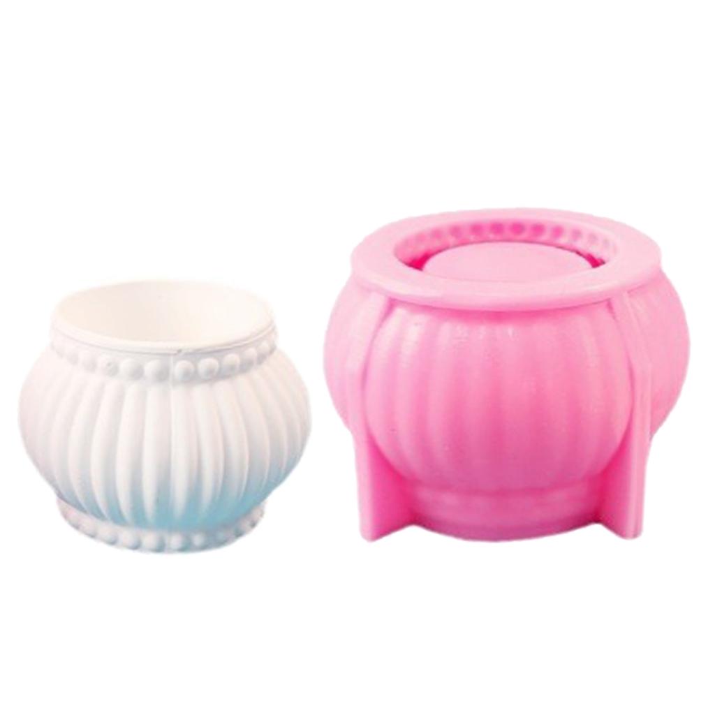 3D Candlestick Silicone Mold Geometric Canister Shaped Candle Stand Molds Gypsum Candle Holder Mould Home Decorations