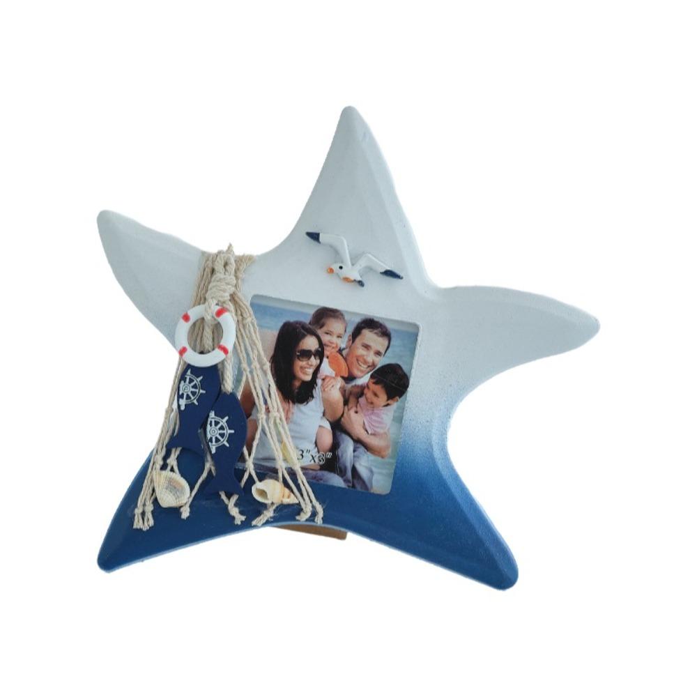 Unique-shaped Nautical Decor Frame 3-inch Instant Photo Frame Ocean-Themed Photo Frame  Coffee Shop