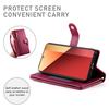 DF-011 For Xiaomi Poco M6 Pro 4G/Redmi Note 13 Pro 4G Wallet Case Zipper Leather Phone Cover
