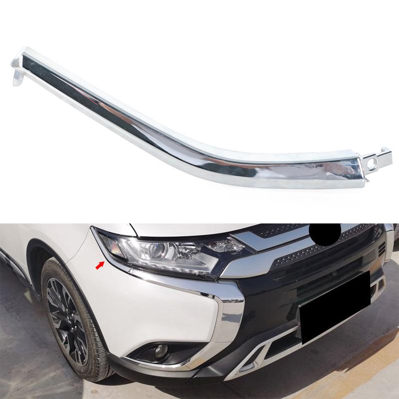 For Mitsubishi Outlander 2016 2017 2018 2019 2020 2025 Front Bumper Fog Light Chrome Molding Strip Car Accessories