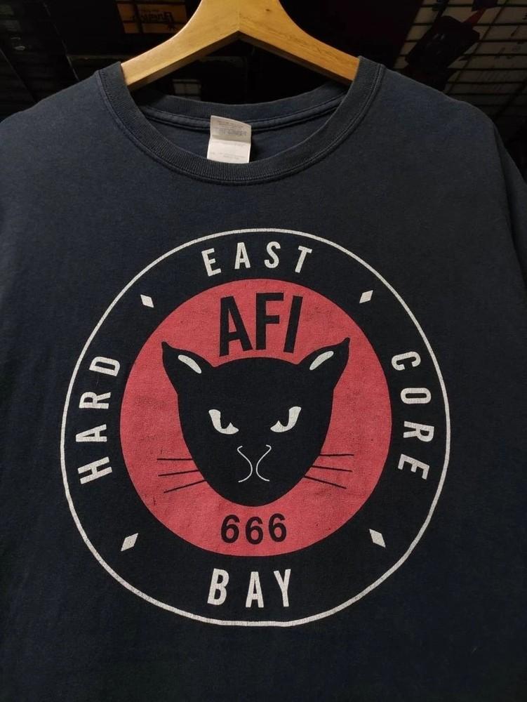 

AFI Band East Bay Hard Core Black Cat 666 Unisex TShirt Vtg S5XL WA0365 Unisex T-Shirt XXXXL