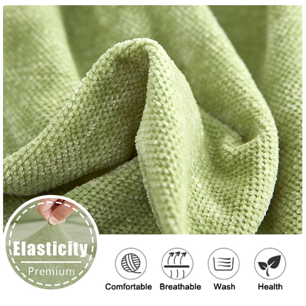 New Thick Elastic Sofa Seat Cushion Covers Solid Color Sofa Cover For Living Room Removable L Shape Armchair Couch Slipcovers