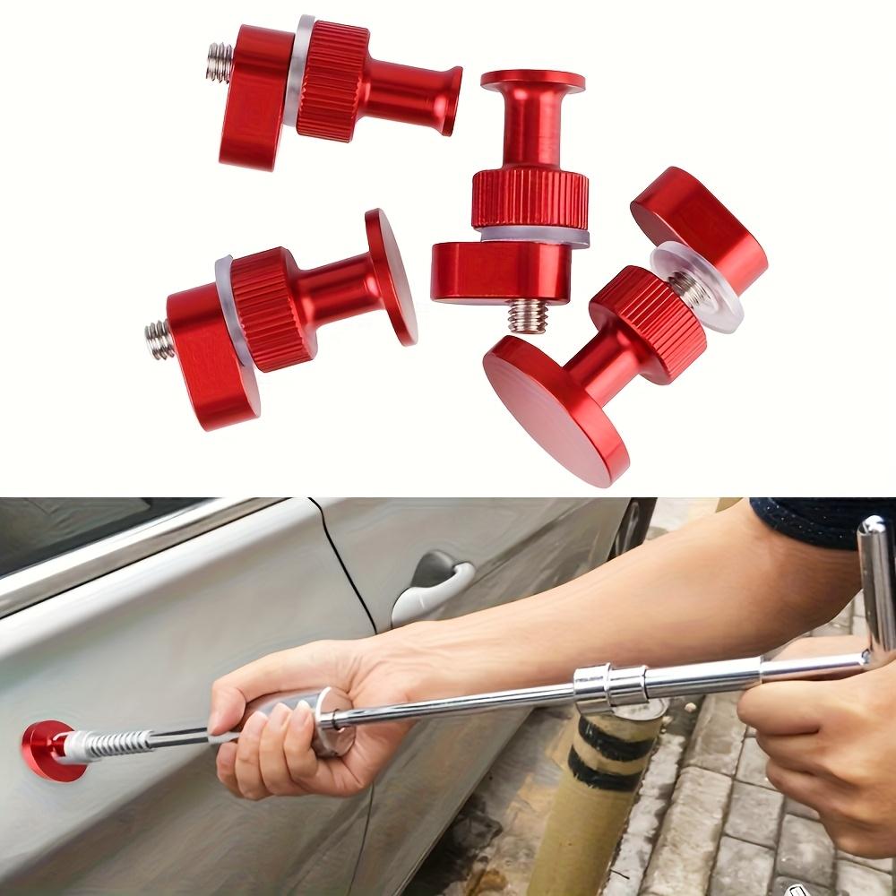 Car Dent Puller Repair Kit-T Bar Dent Tool with 4pcs Heavy-Duty Aluminum Alloy Pull Tabs  for Auto Body Paintless Dent Removal
