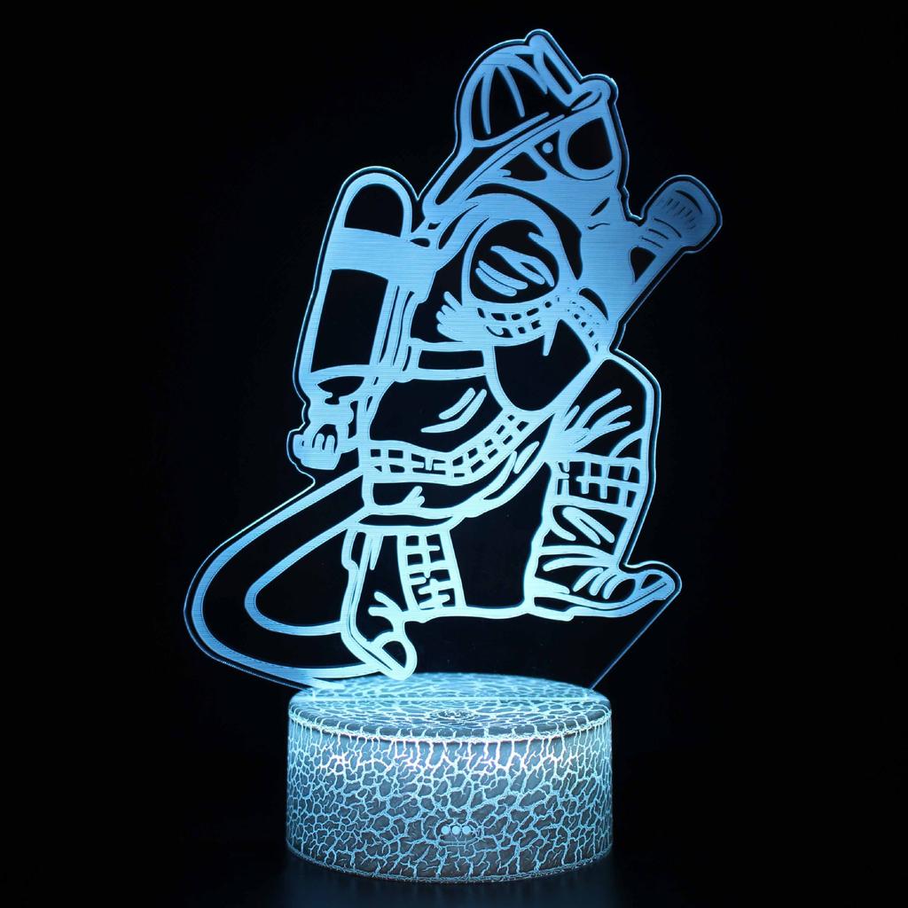 Sports Souvenir Table Lamp USB Taekwondo Bedroom Lighting Decoration Children's Gift Color Small Night Light Creative 3D LED Lig