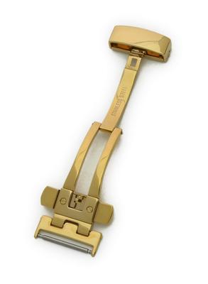 CASSIS Watch Strap Mirror Finish 20mm Gold with Replacement Tool CAPDYGM020 D-Buckle PD-BUCKLE