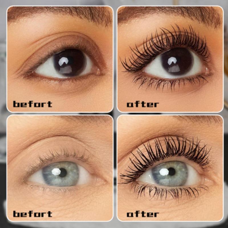 5D Seiden-Mascara für große Augen, stark und langanhaltend, schwarzer Inhalt und Länge, wasserfest und nicht klumpend, verlängernder Mascara