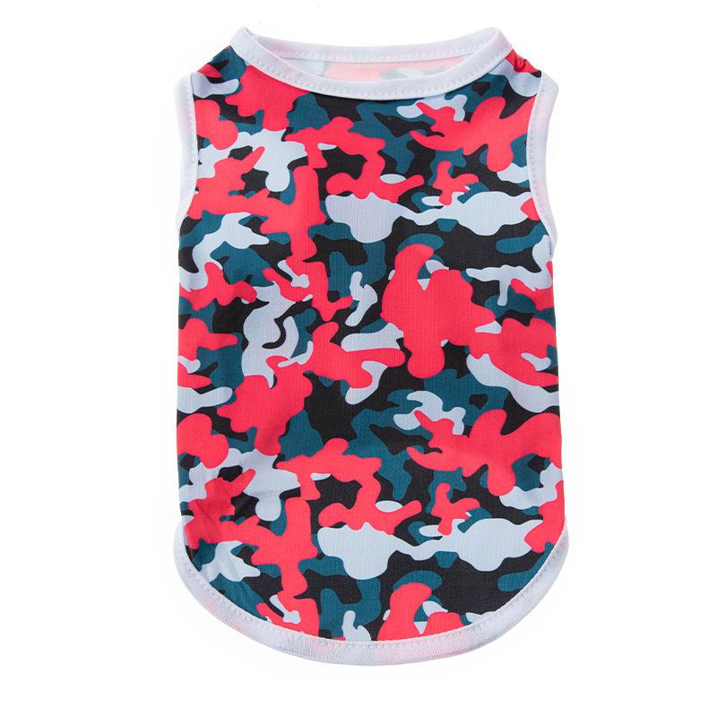 Ubranka dla zwierząt Pies Kot Kot Kolor kamuflażu Teddy niż Niedźwiedź Zwierzę Nowe Wiosna i Lato Ubranka bez sierści