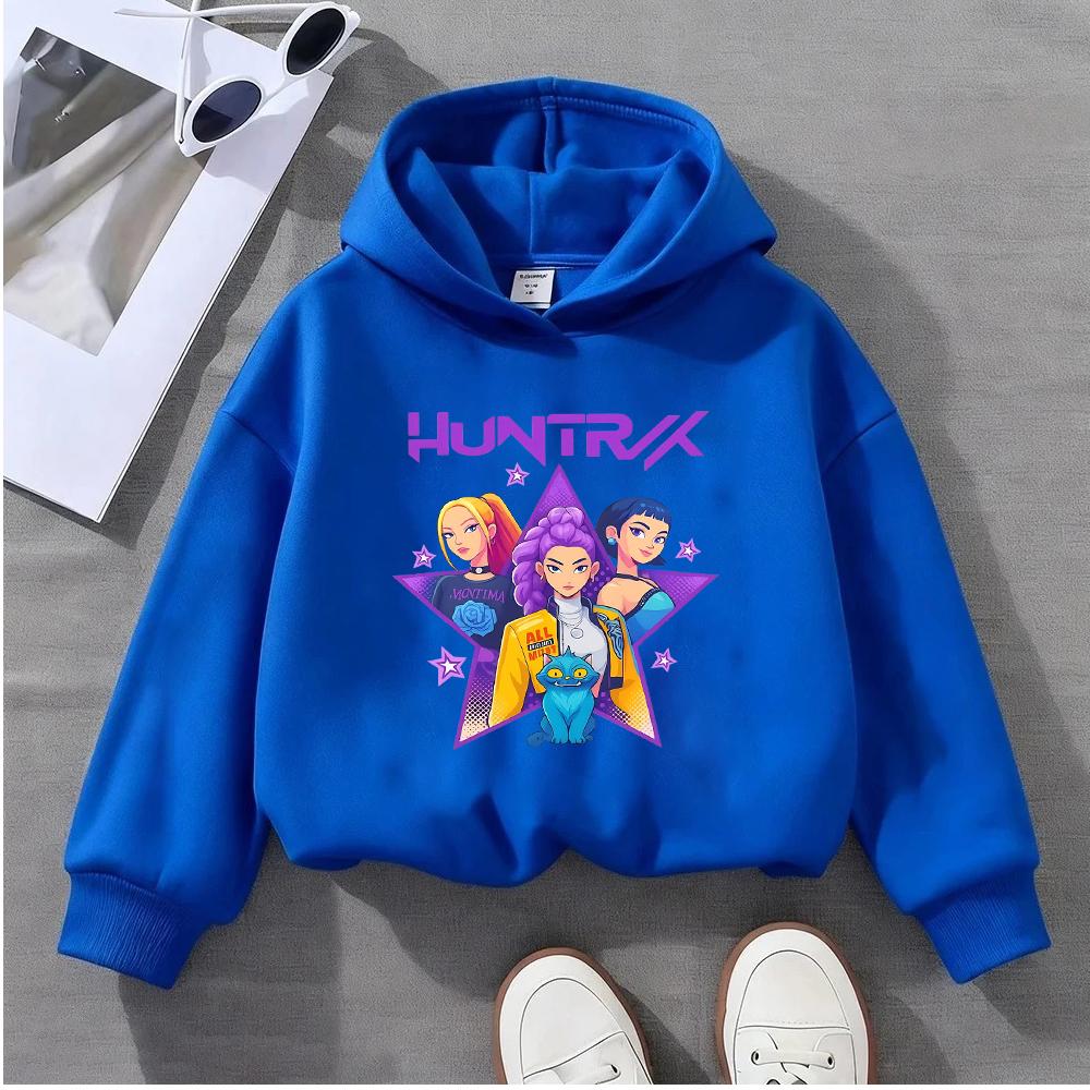 

Hoodies Sweatshirts Girls Kids Fashion Sweatshirt Girls Cartoon Pattern Printed Long Sleeve Casual Pullover 160