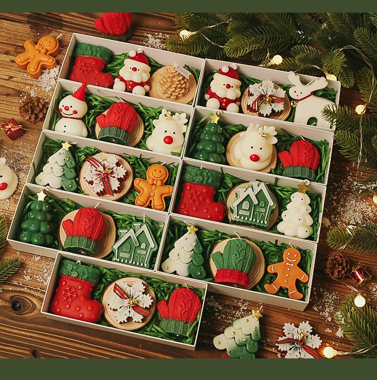 Handmade Christmas Scented Candle Gift Box