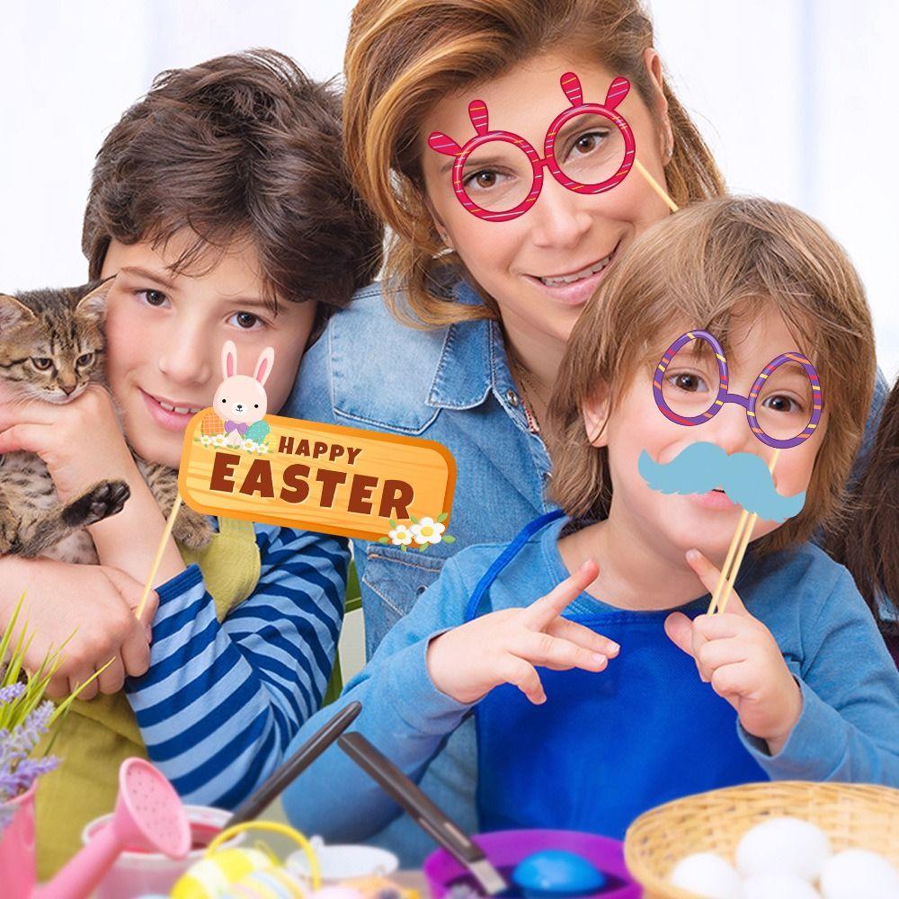 Cute Easter Photo Booth Props Elegant Happy Easter Decor DIY Photo Prop  Holiday Festival Decor