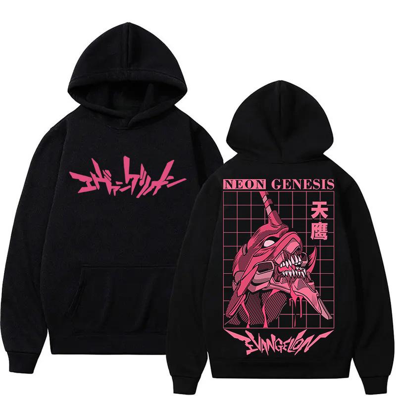 Nieuwe Evangelion Anime Eva Bedrukte Hoodie Sweatshirt Heren en Dames Hoodie Heren Tops Sport Hoodie Harajuku Y2K Hoodie